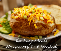6 Easy Meals - No Grocery List Needed